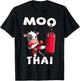 Moo Thai, Muay Thai | Thai Boxing For Kids | Muay Thai, Cow T-Shirt - T-Shirt | Black