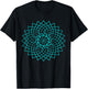 Mandala Geometry Sacred Fractal Art Yoga Mantra Good Vibe T-Shirt - T-Shirt | Black