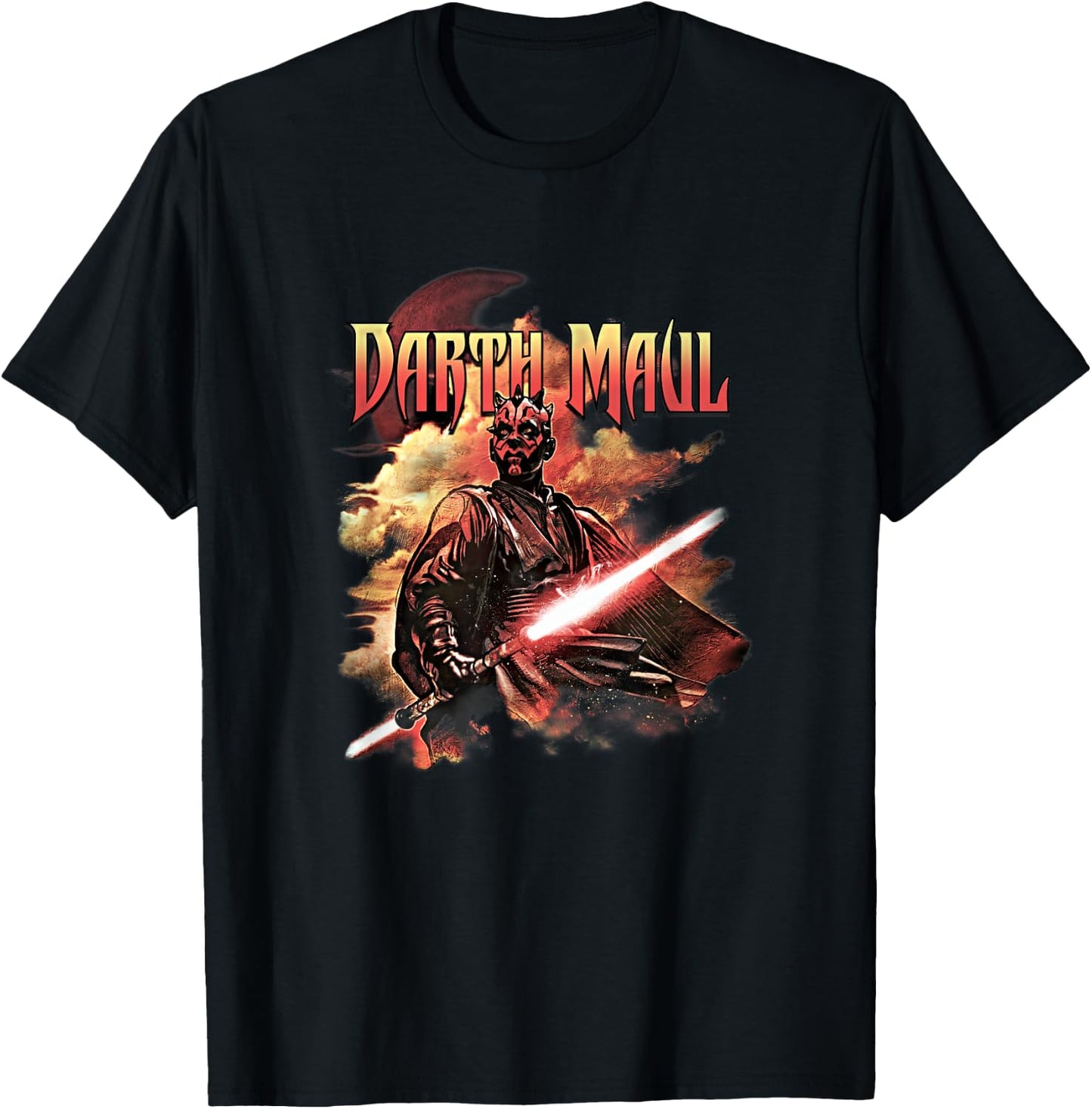 Star Wars: The Clone Wars Darth Maul Epic Sith Poster T-Shirt - T-Shirt | Black