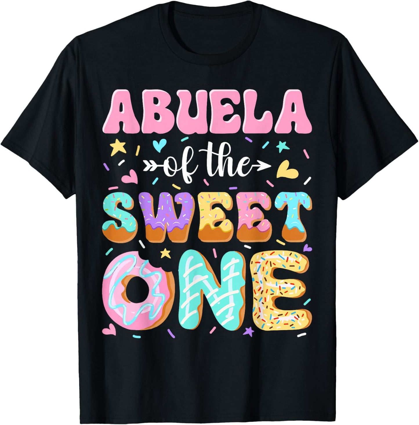 Abuela of The Sweet One First Birthday Matching Family T-Shirt - T-Shirt | Black