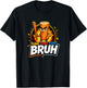 Surreal Italian Brainrot Meme Tung Tung Tung Sahur Bruh T-Shirt - T-Shirt | Black