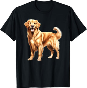 Golden Retriever T-Shirt - T-Shirt | Black