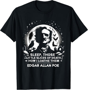 Edgar Allan Poe Raven Gothic Literature Macabre Poetry T-Shirt - T-Shirt | Black