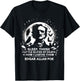 Edgar Allan Poe Raven Gothic Literature Macabre Poetry T-Shirt - T-Shirt | Black