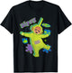 Teletubbies Dipsy Green Neon Retro T-Shirt - T-Shirt | Black