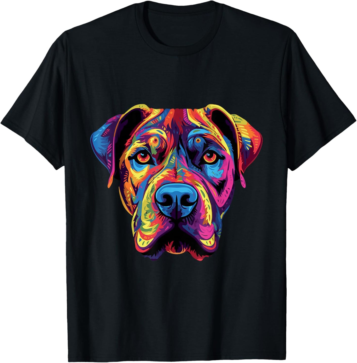 Presa Canario Coloful Dogo Canario T-Shirt - T-Shirt | Black