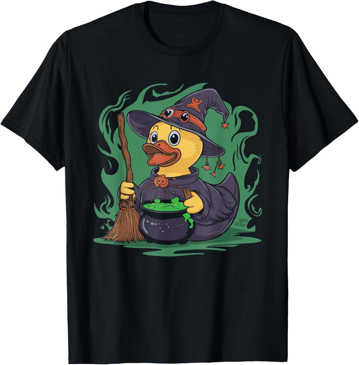 Rubber Duck Witch Rubber Duckie Costume Party T-Shirt - T-Shirt | Black