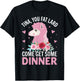 Tina You Fat Lard Come Get Some Dinner T-Shirt - T-Shirt | Black
