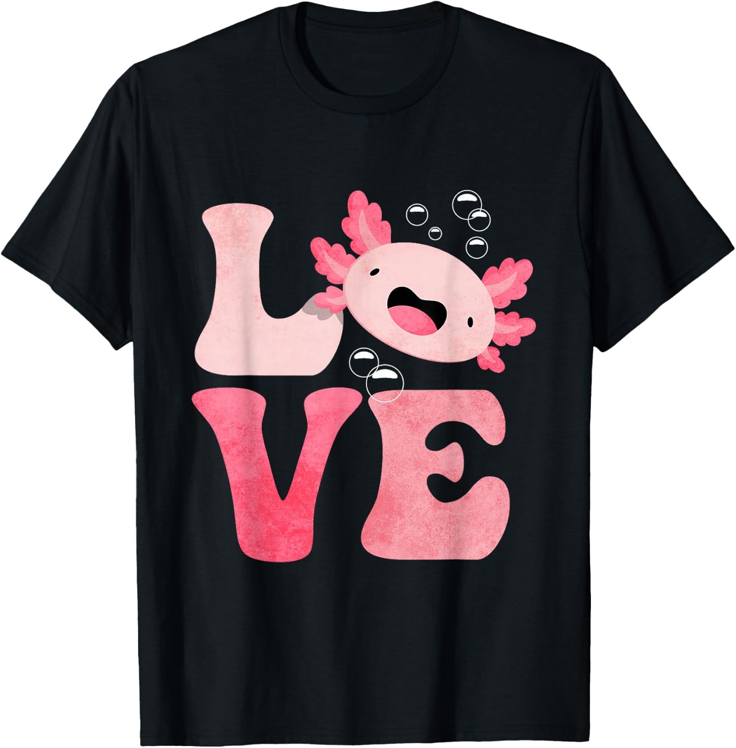 Axolotl LOVE T-Shirt - T-Shirt | Black
