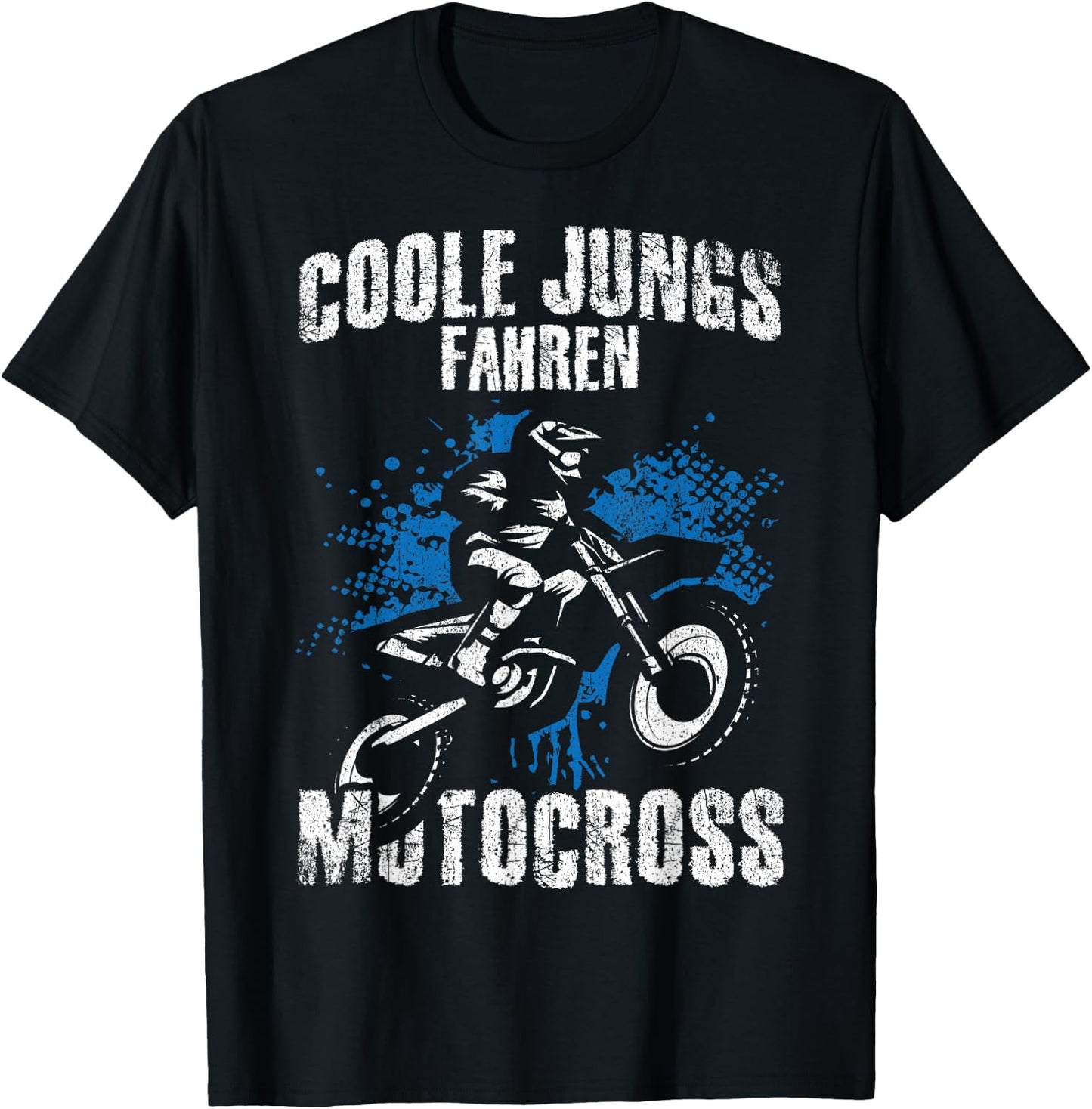 Coole Boys Driving Motocross - Dirt Biker Children's , black, s T-Shirt - T-Shirt | Black