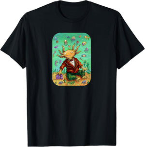 Lil Axolotl - by Emek Artman T-Shirt - T-Shirt | Black