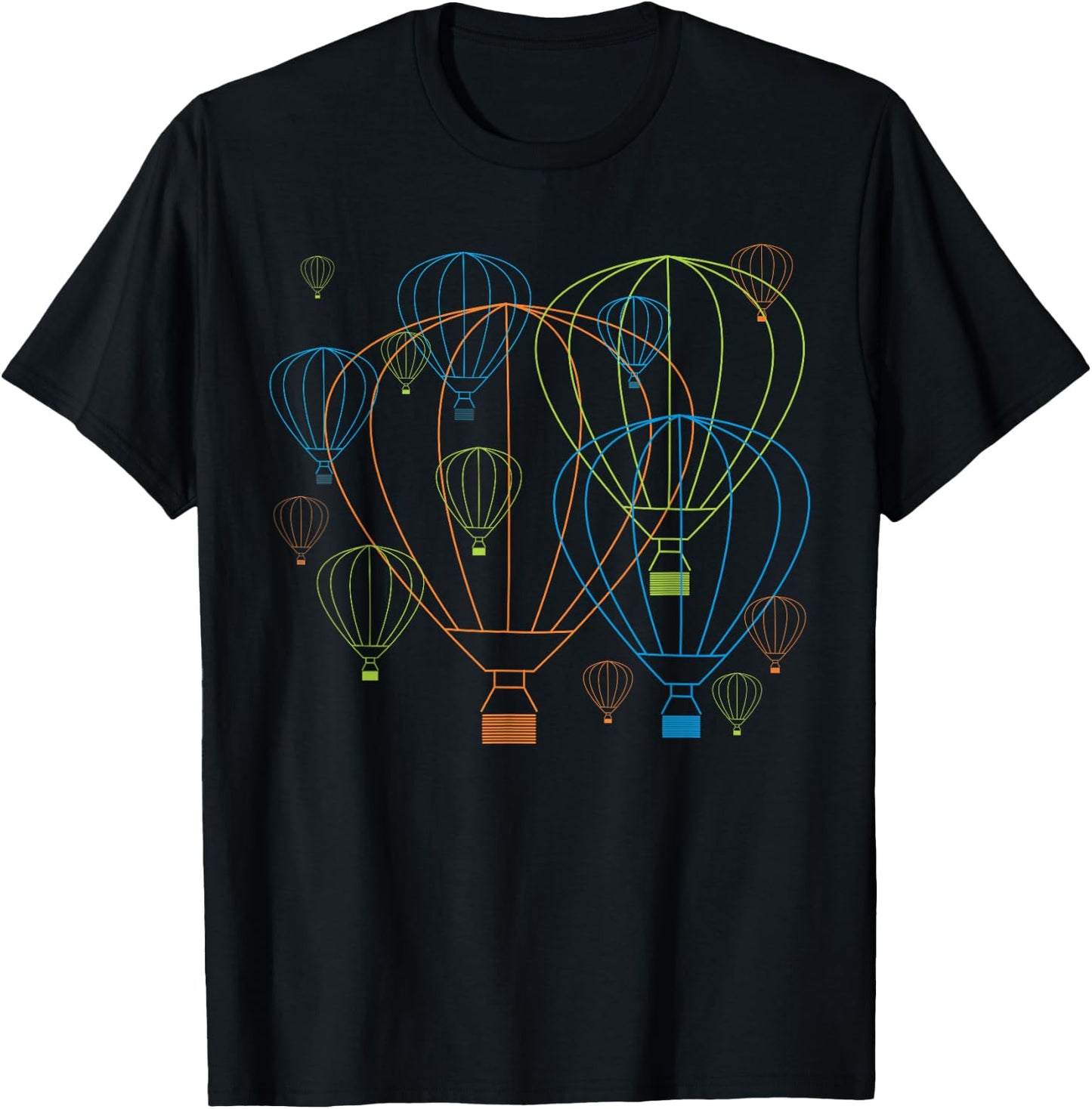 Hot Air Balloon Festival Souvenir Ballooning Family Apparel T-Shirt - T-Shirt | Black