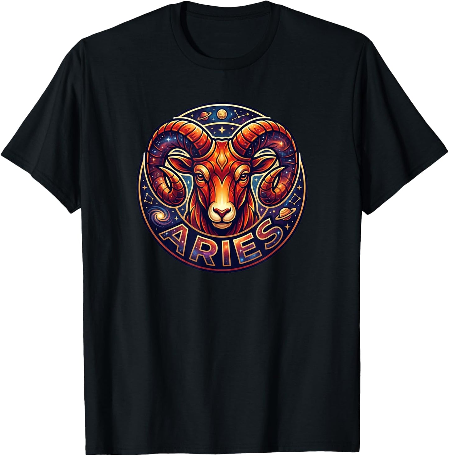Aries Gifts Zodiac Sign Astrology Horoscope Birthday T-Shirt - T-Shirt | Black