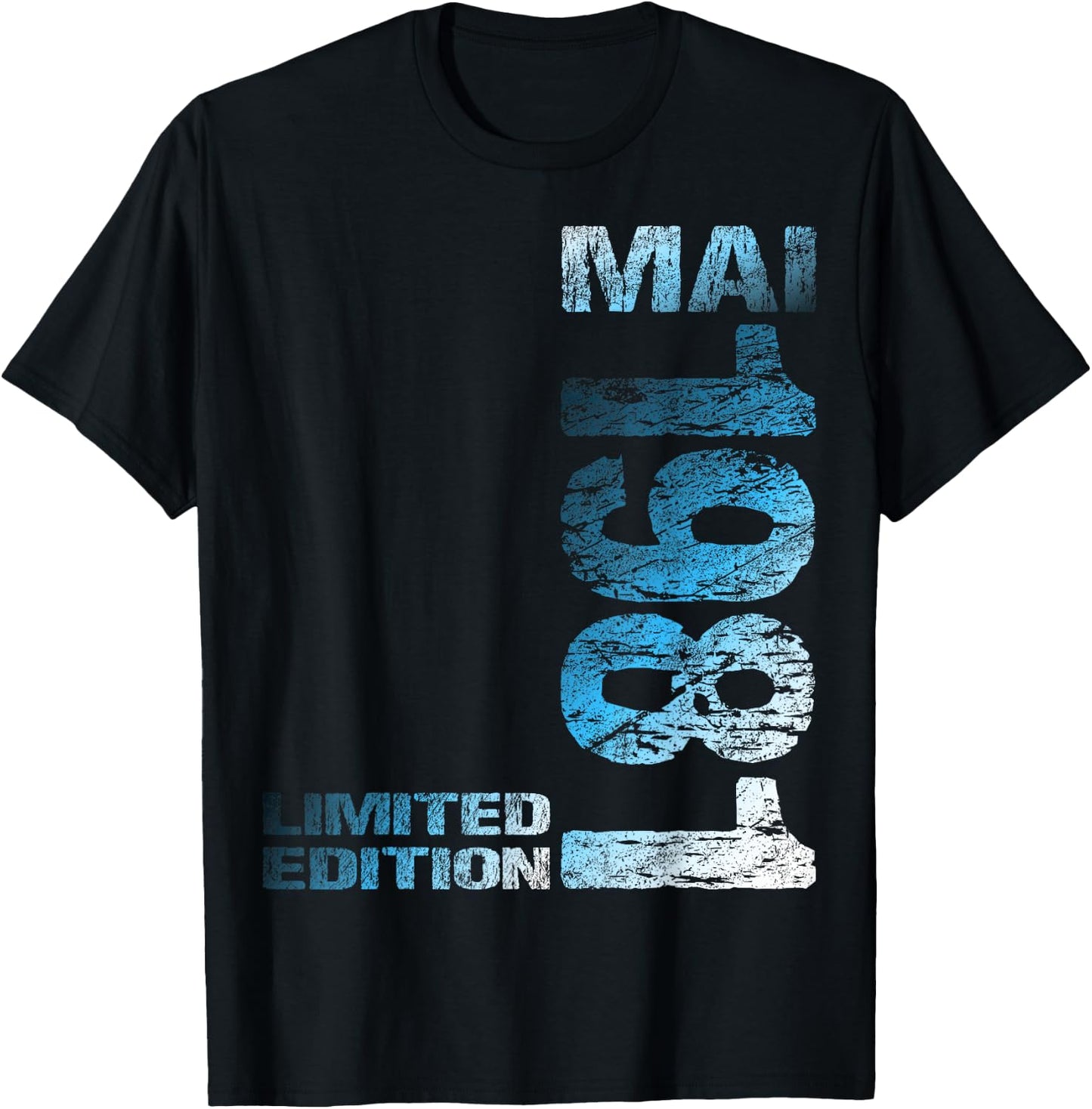 Limited Edition Mai 1981 Mann Frau 45. Geburtstag T-Shirt - T-Shirt | Black