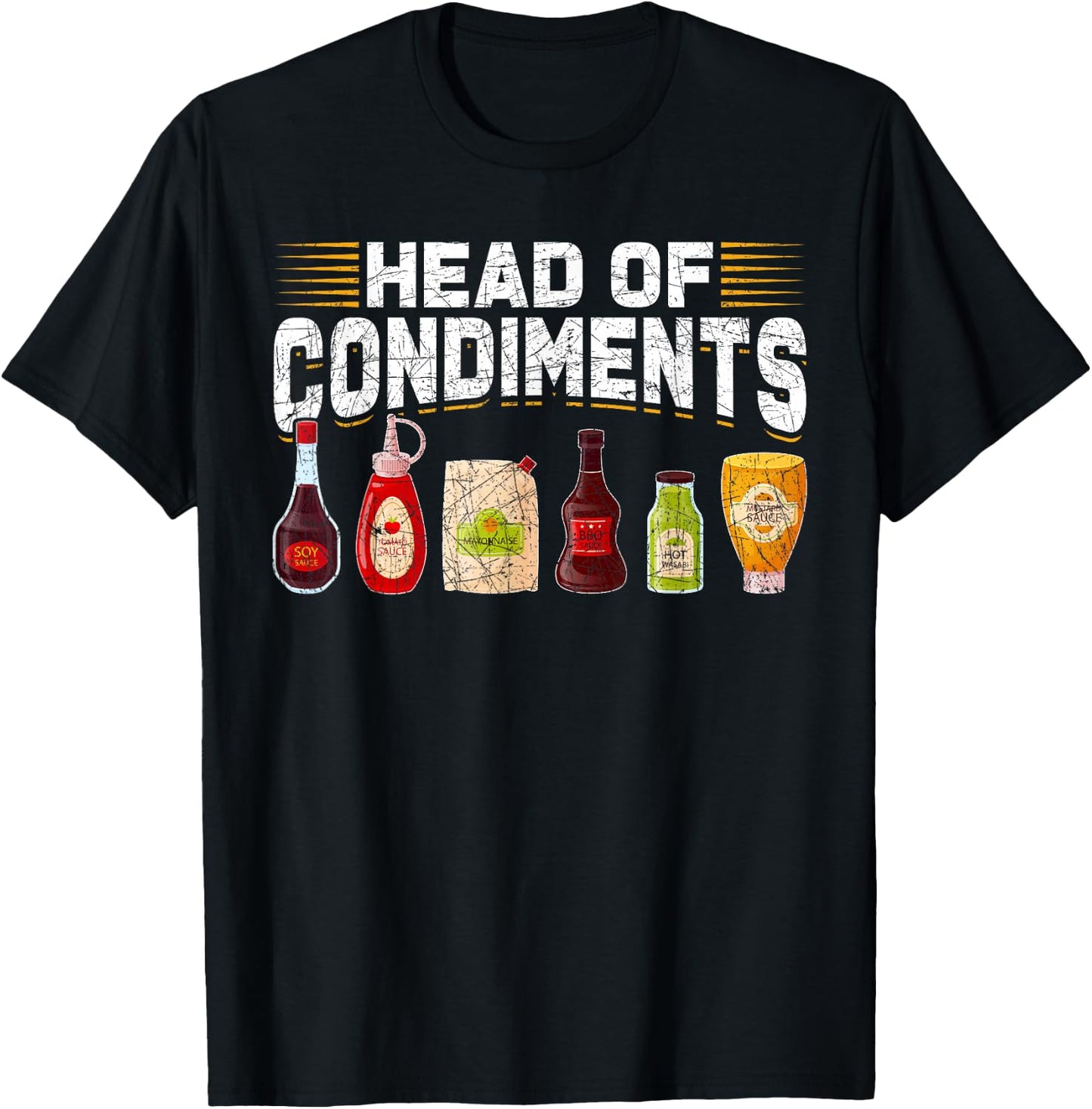 Head Of Condiments Barbecue T-Shirt - T-Shirt | Black