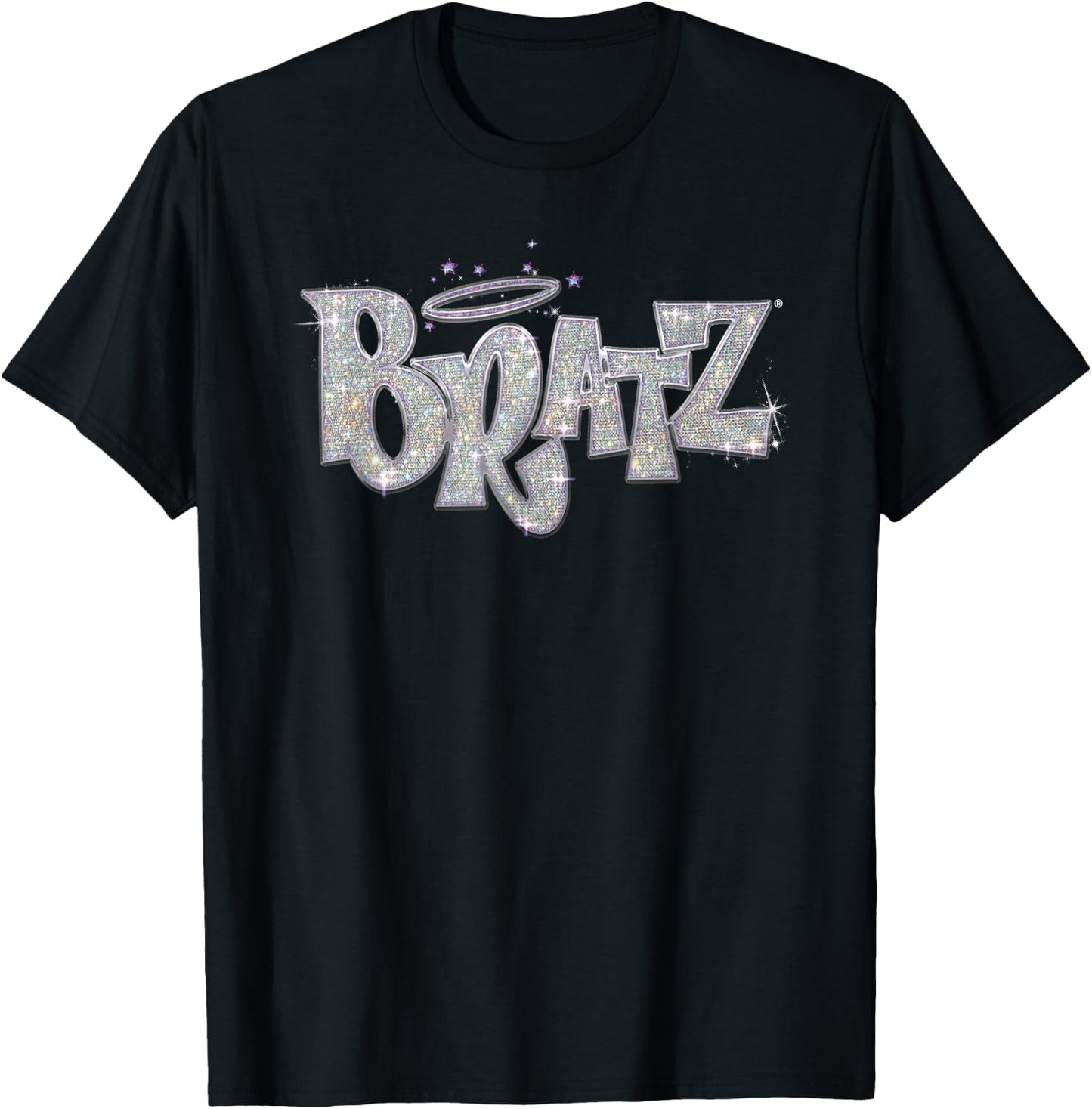 Glitter Bratz Logo , Black, S T-Shirt - T-Shirt | Black