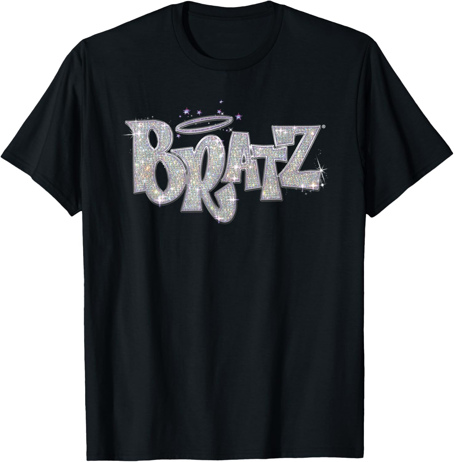Glitter Bratz Logo , Black, S T-Shirt - T-Shirt | Black