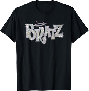 Glitter Bratz Logo , Black, S T-Shirt - T-Shirt | Black