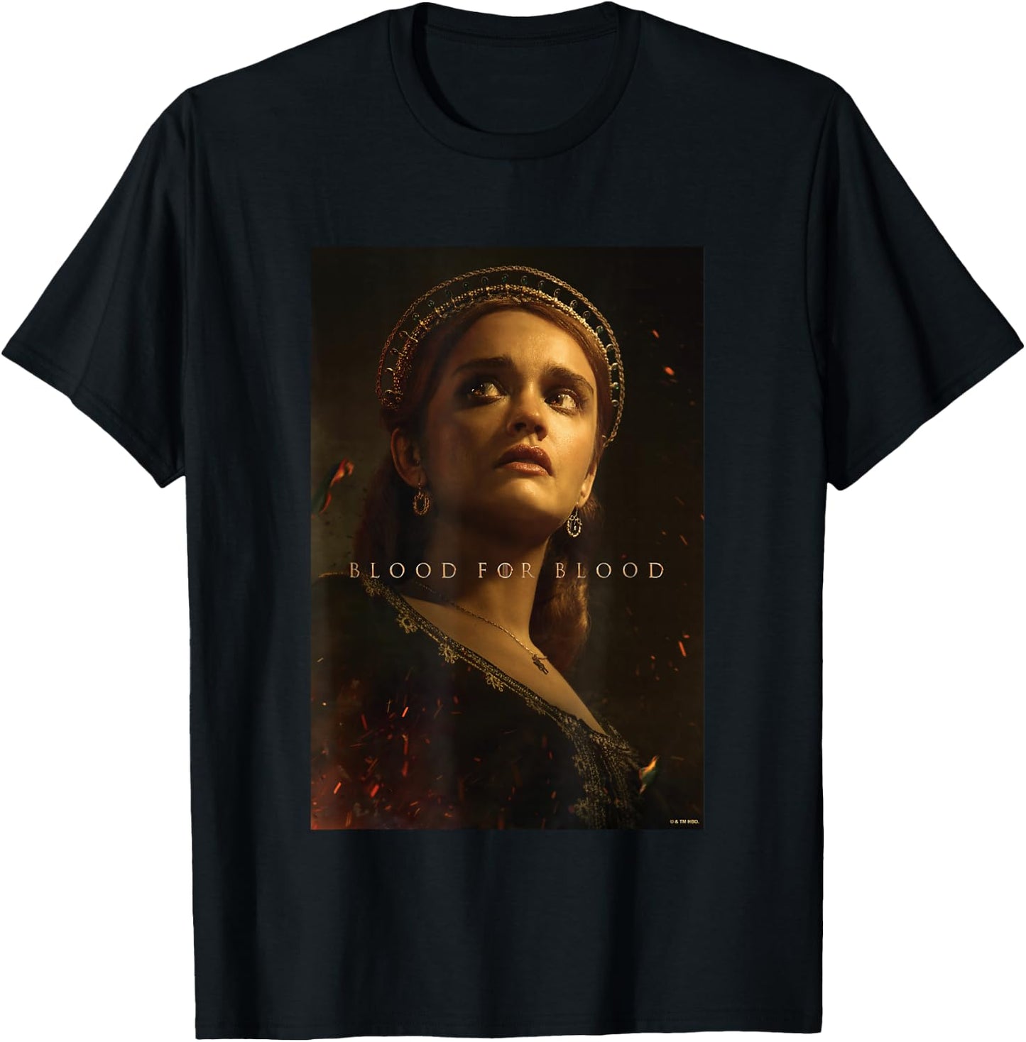 House of the Dragon Blood For Blood Alicent Hightower Retro T-Shirt - T-Shirt | Black