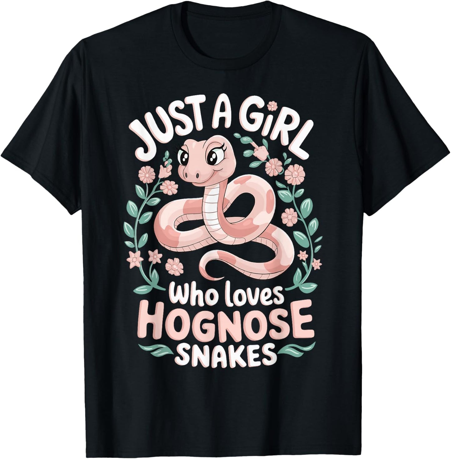 Just A Girl Who Loves Hognose Snakes T-Shirt - T-Shirt | Black
