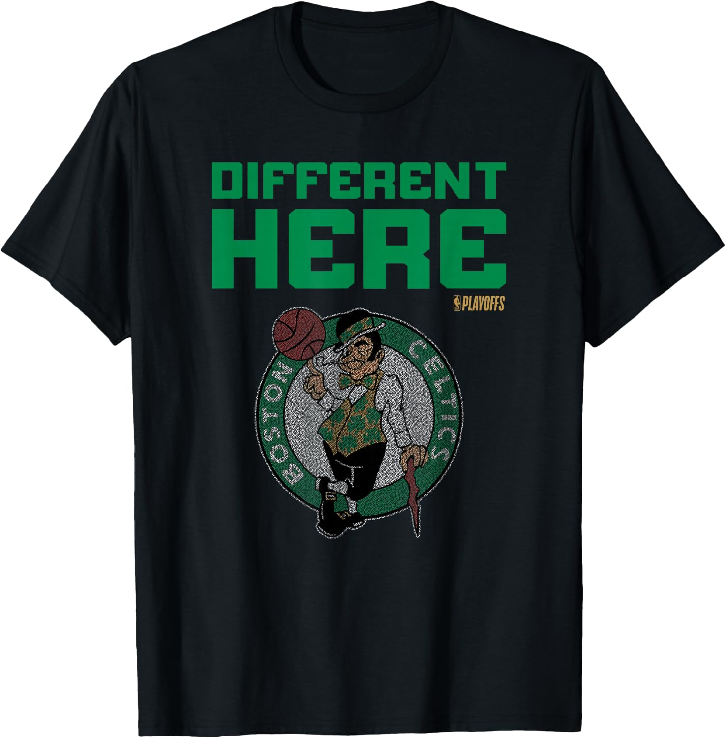 NBA 2026 Playoffs Mantra Celtics Billboard T-Shirt - T-Shirt | Black