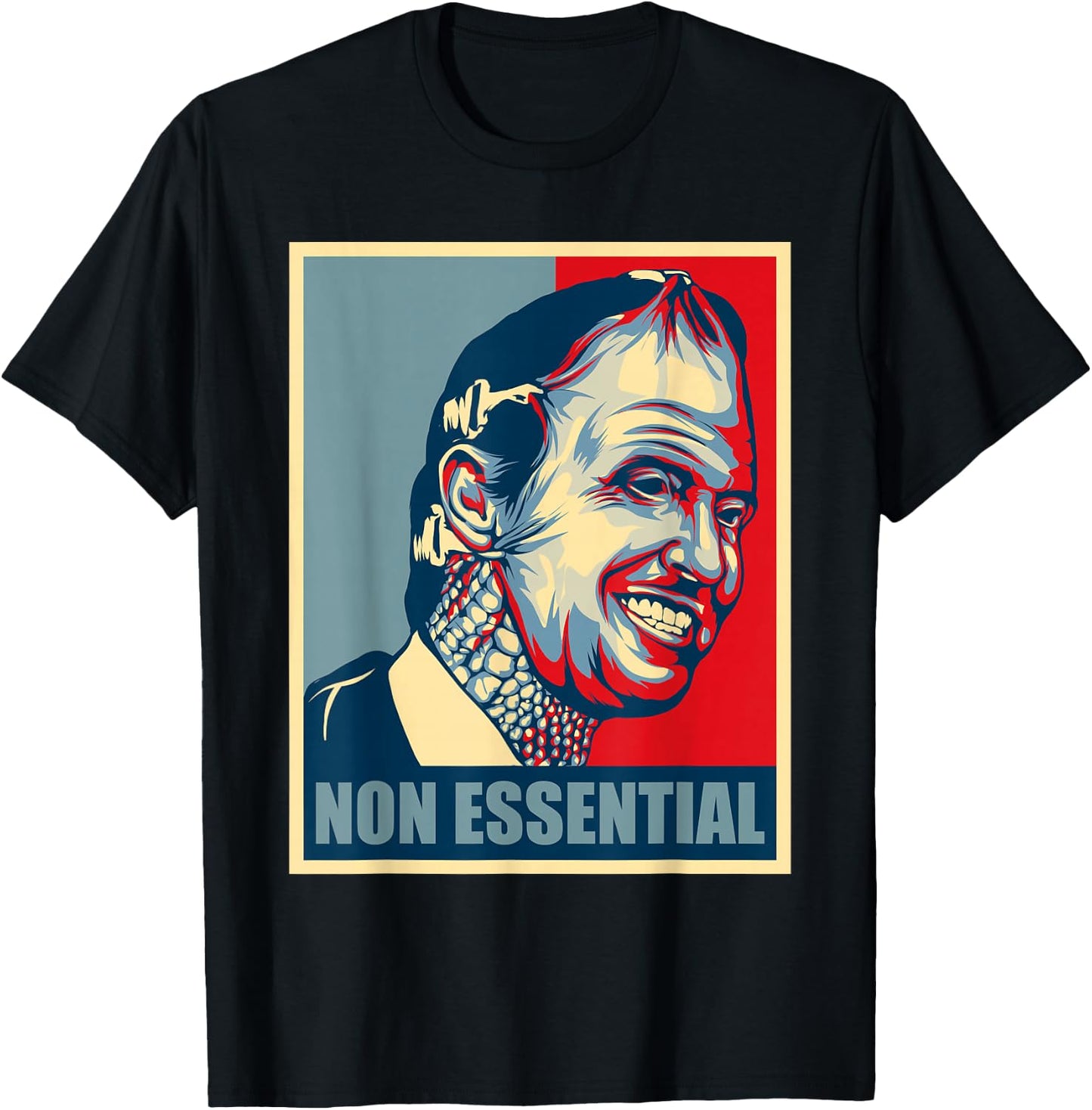 Funny Meme Anti Gavin Newsom Non Essential Lizard man T-Shirt - T-Shirt | Black