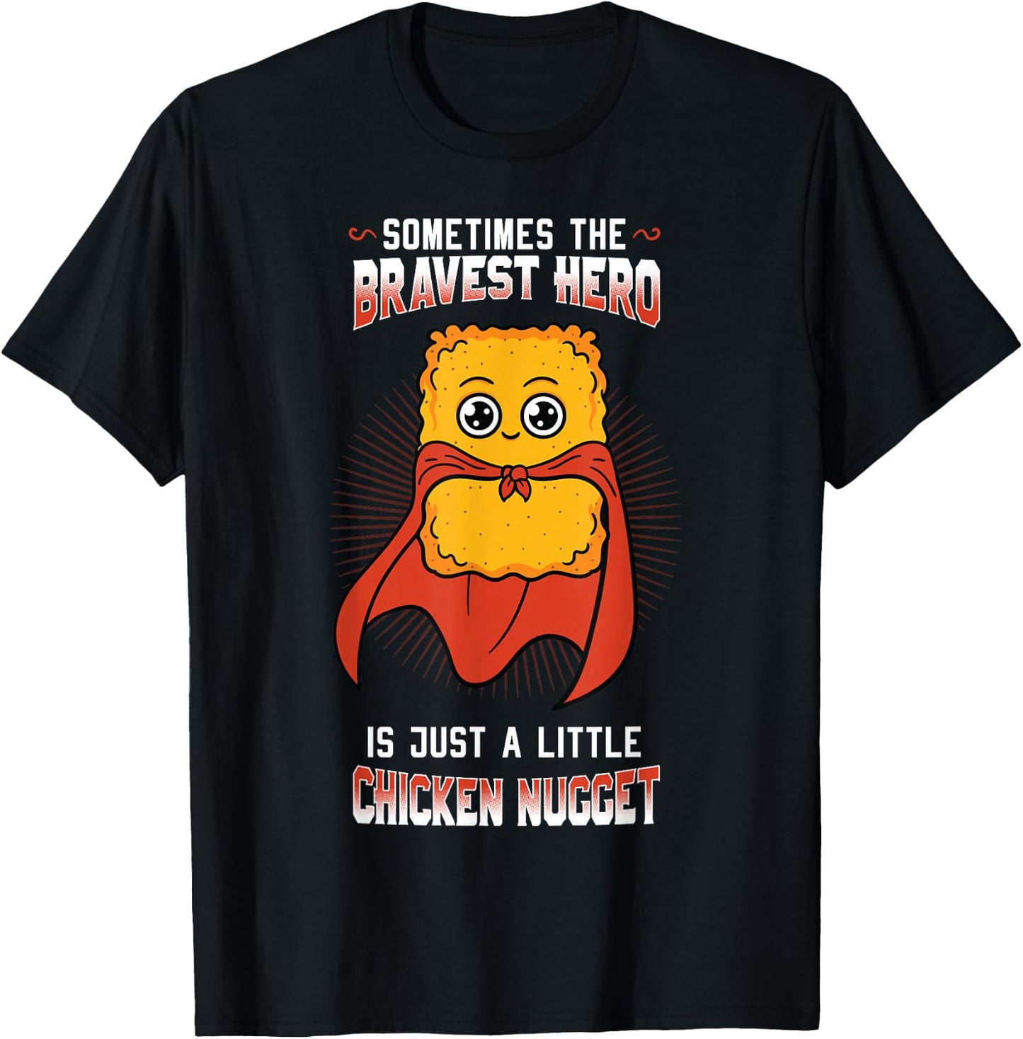 Chicken Nugget Fans Nuggies Lovers Nug Fast Food Eaters T-Shirt - T-Shirt | Black