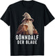 Gönndalf der blaue Bierdrinker Saufen Beer , black T-Shirt - T-Shirt | Black