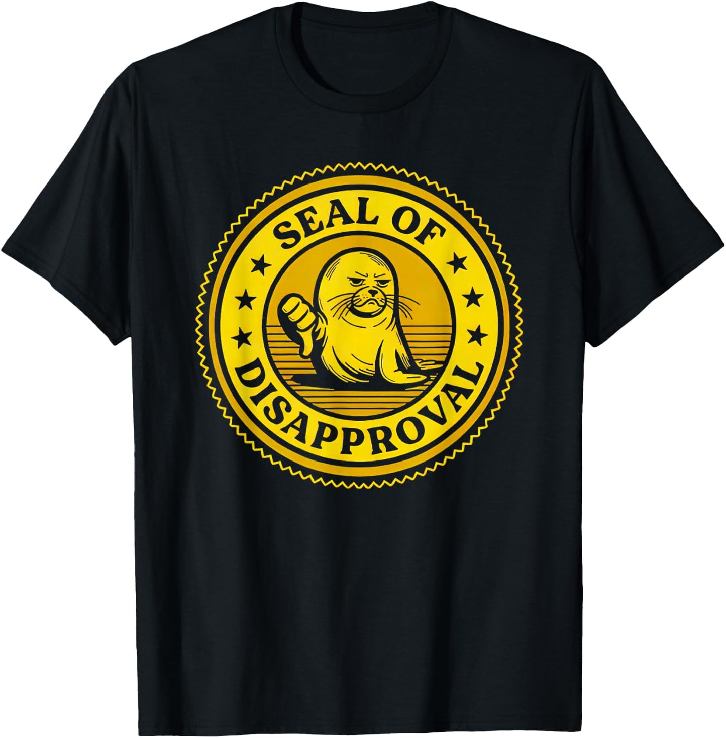 Seal Of Disapproval Funny Women T-Shirt - T-Shirt | Black