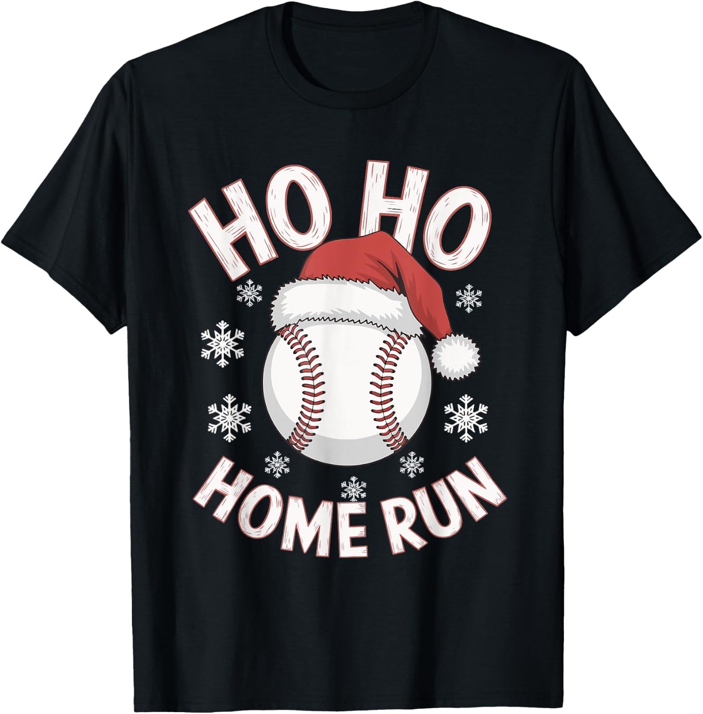 Ho Ho Home Run T-Shirt - T-Shirt | Black