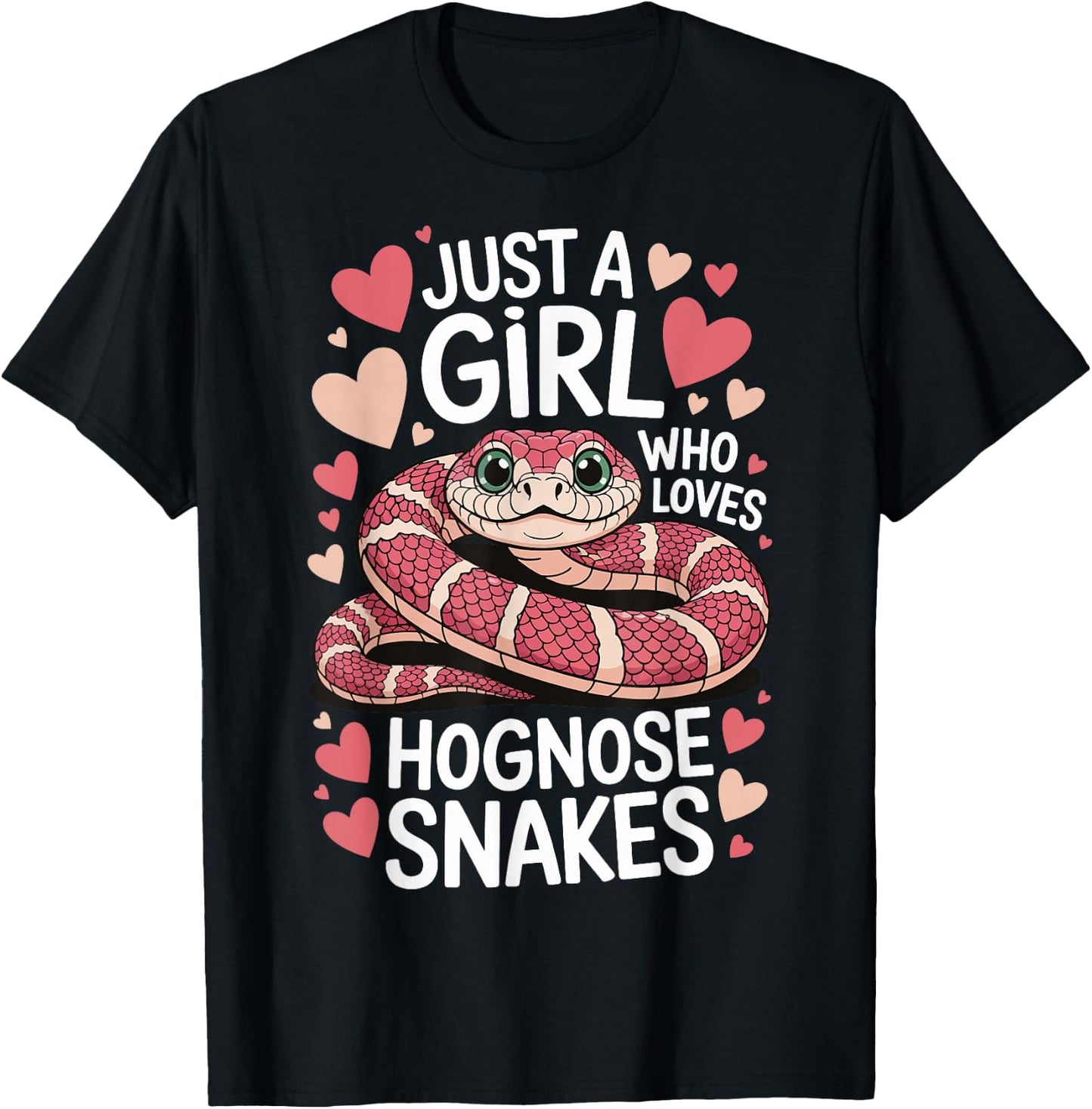 Just A Girl Who Loves Hognose Snakes T-Shirt - T-Shirt | Black