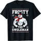 Frosty the Swoleman Christmas Gym Humor T-Shirt - T-Shirt | Black