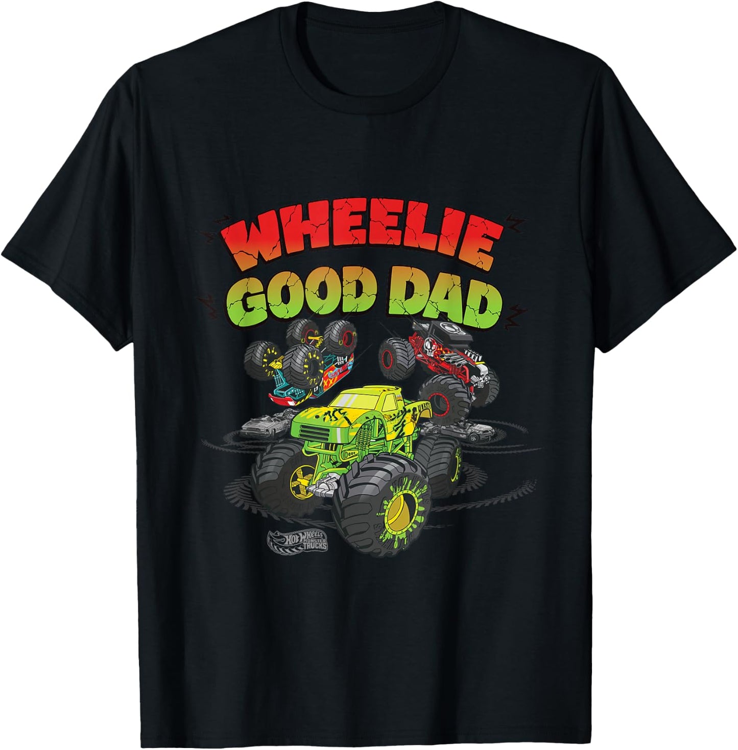 Hot Wheels Wheelie Good Dad T-Shirt - T-Shirt | Black