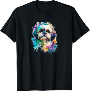 Damen Shih Tzu Mom Shih Tzu Liebhaber Shih Tzu Hundeliebhaber T-Shirt - T-Shirt | Black