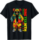 Juneteenth Black King Hip Hop Teddy Bear African American T-Shirt - T-Shirt | Black