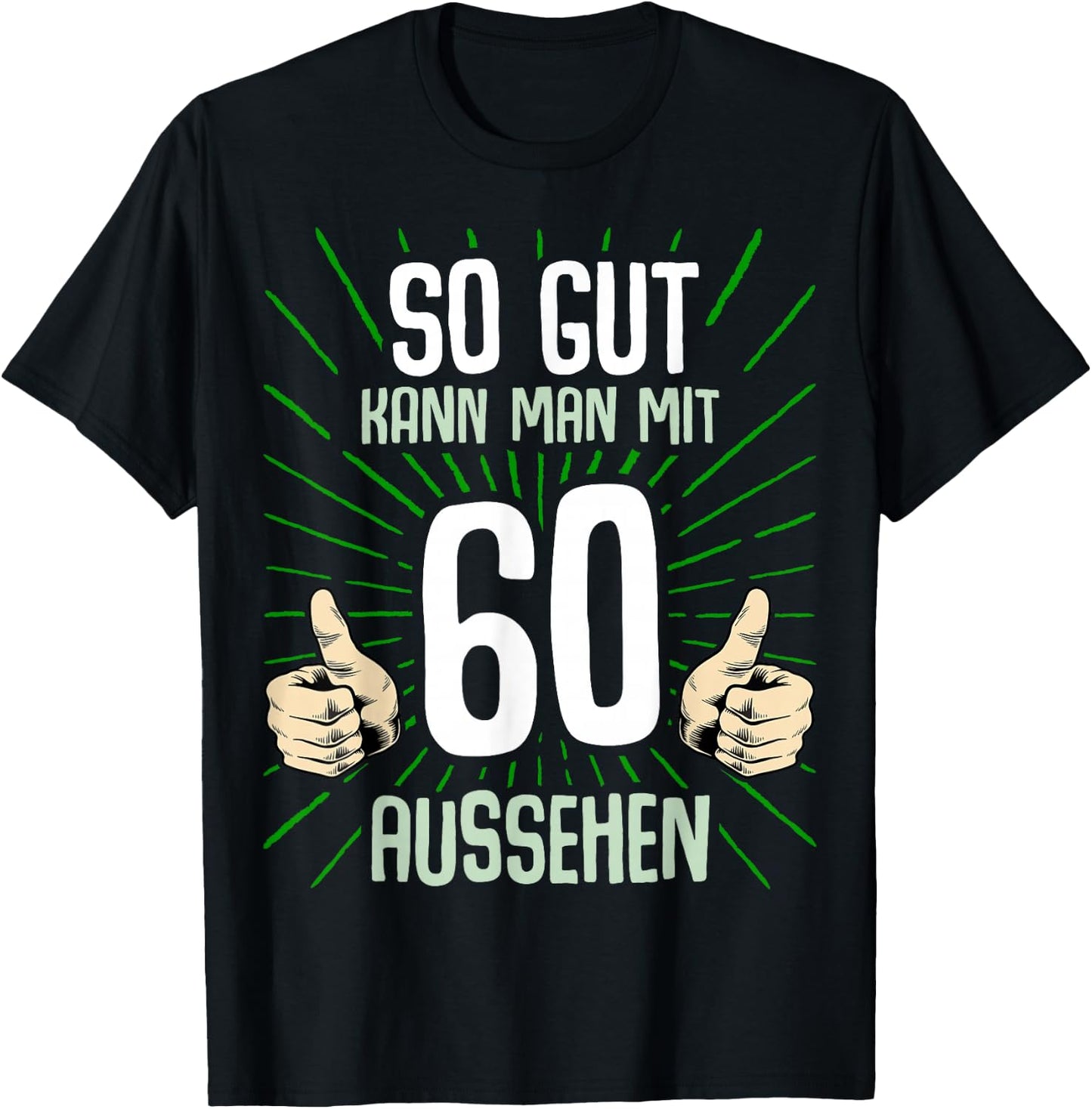 60. Geburtstag Mann Frau 60 Jahre Deko 1966 Lustig Geschenk T-Shirt - T-Shirt | Black