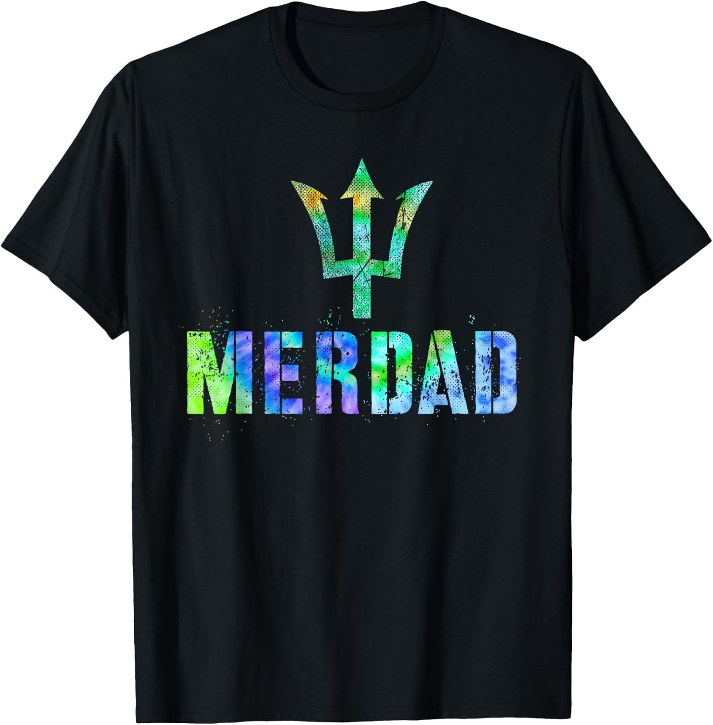 Cool MERDAD Mermaid Dad Husband Swim Protector Trip Hero T-Shirt - T-Shirt | Black
