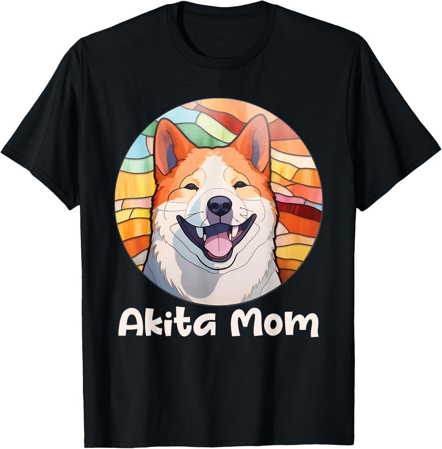 Akita Mom - Vintage Mother's Day Dog Lover Pet Trainer Women Kids T-Shirt - T-Shirt | Black