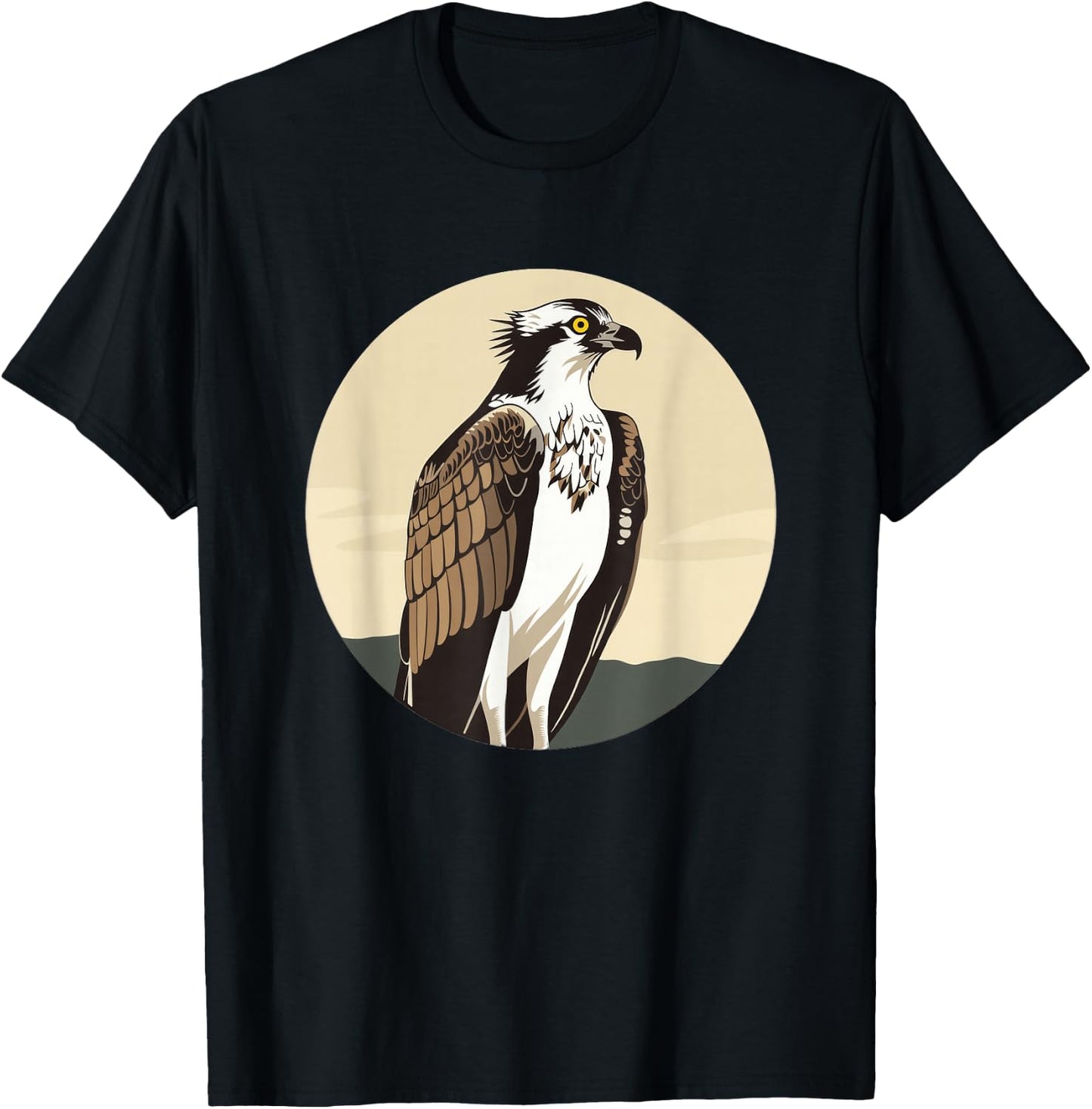 Osprey Bird Round Logo T-Shirt - T-Shirt | Black