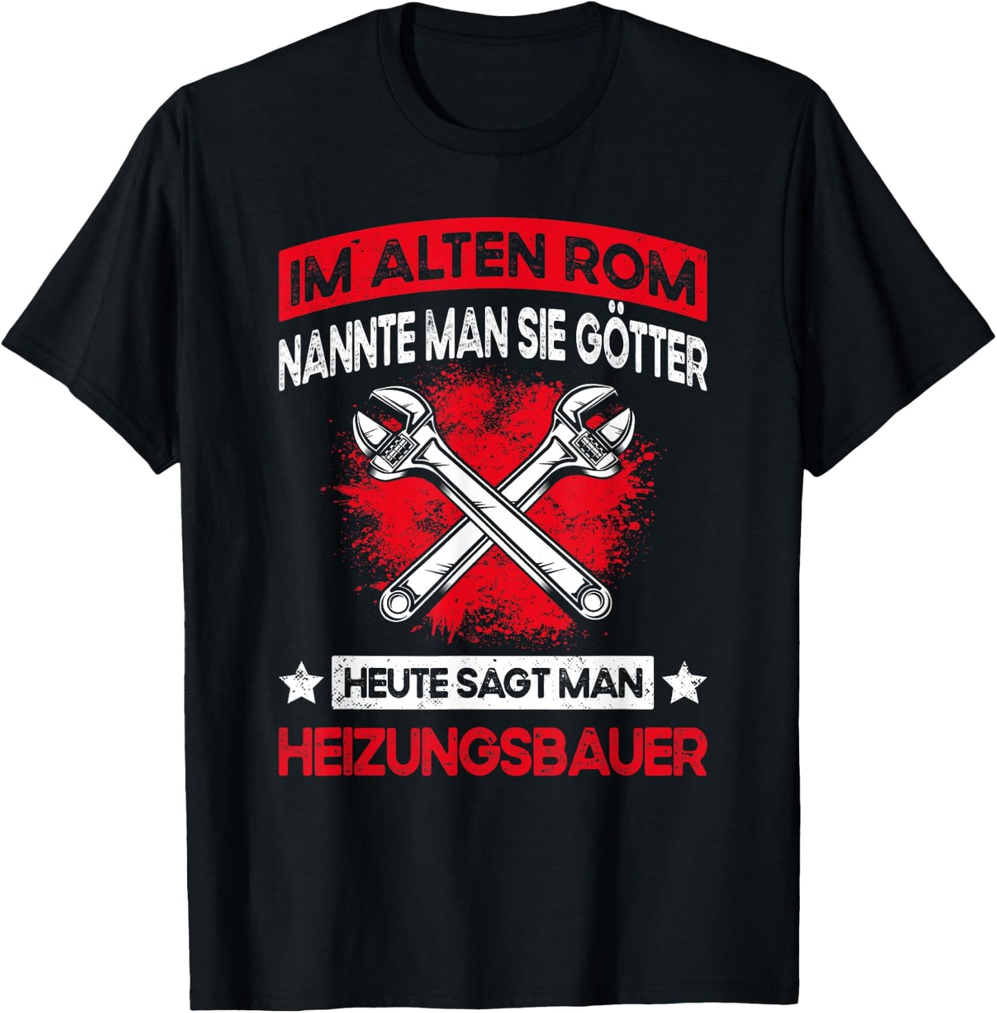 Men's Funny Heizungsbauer Saying - Installer & Heating Construction , black, s T-Shirt - T-Shirt | Black