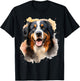 Bernese Mountain Dog Lovers Pop Art Bernese Mountain Dog T-Shirt - T-Shirt | Black