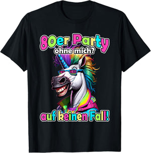 80er Jahre Outfit Herren Motto-Party 80er Jahre Outfit Damen T-Shirt - T-Shirt | Black