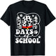 Happy 101 Days School Cute Dog Lover 100 Days Student Kids T-Shirt - T-Shirt | Black