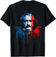 Edgar Allan Poe Horror Fiction American Flag USA Drip T-Shirt - T-Shirt | Black