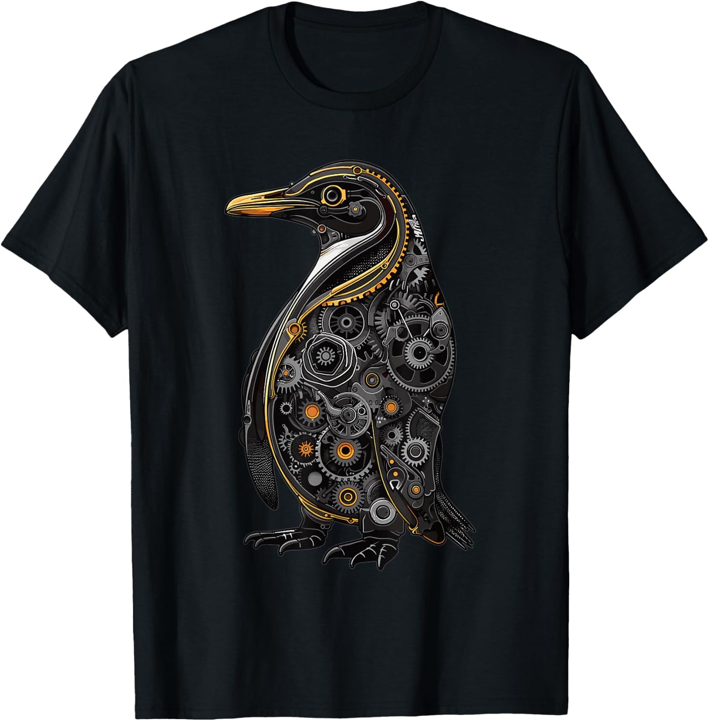 Steam Punk Penguin Steampunk Art T-Shirt - T-Shirt | Black