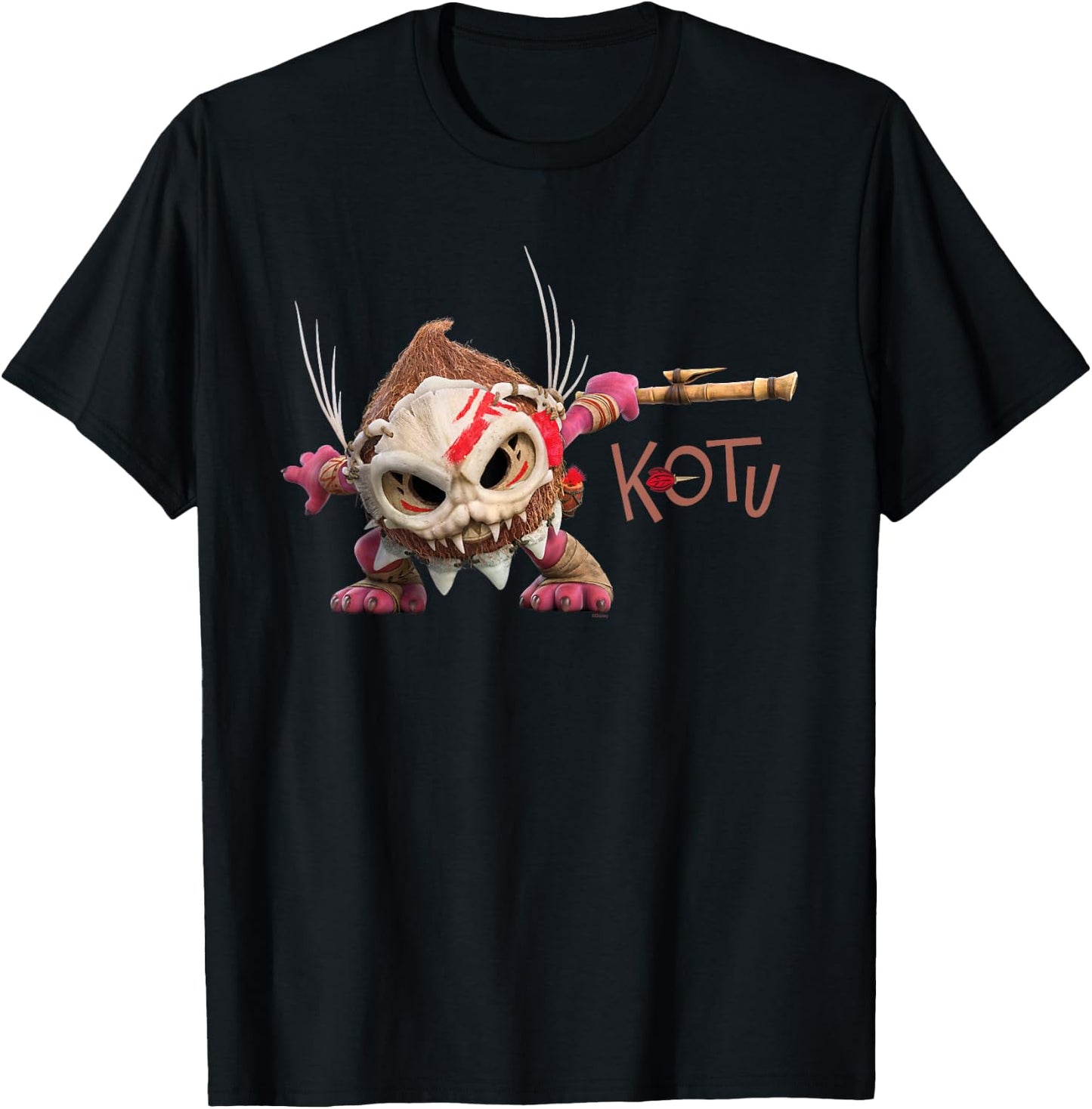 Disney Moana 2 Kotu the Kakamora Action Pose , Black, S T-Shirt - T-Shirt | Black