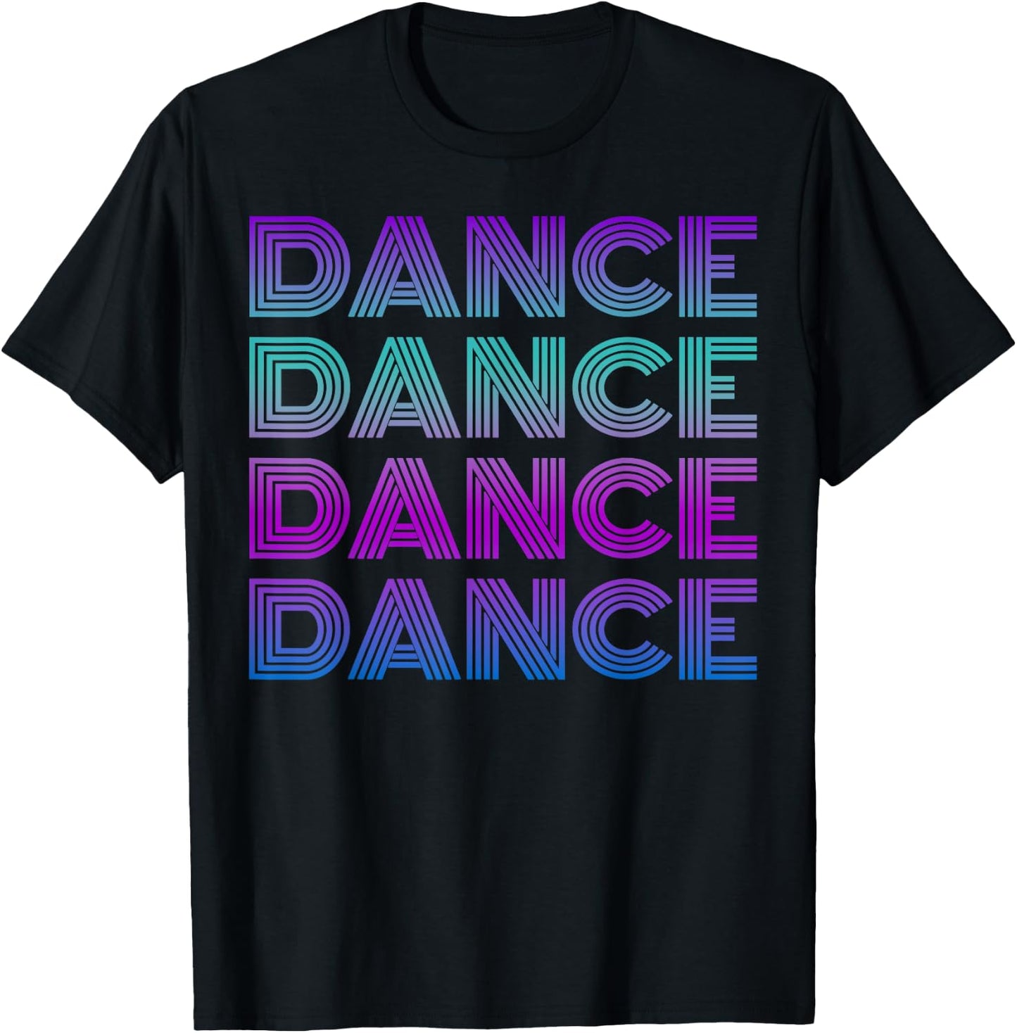 Retro Dance I Love Dancing Dancer Teen Student Dance Teacher T-Shirt - T-Shirt | Black