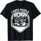 Retro Camping Bigfoot Sasquatch I Hate People Funny T-Shirt - T-Shirt | Black