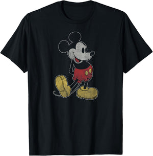 Disney Mickey Mouse Outline T-Shirt - T-Shirt | Black