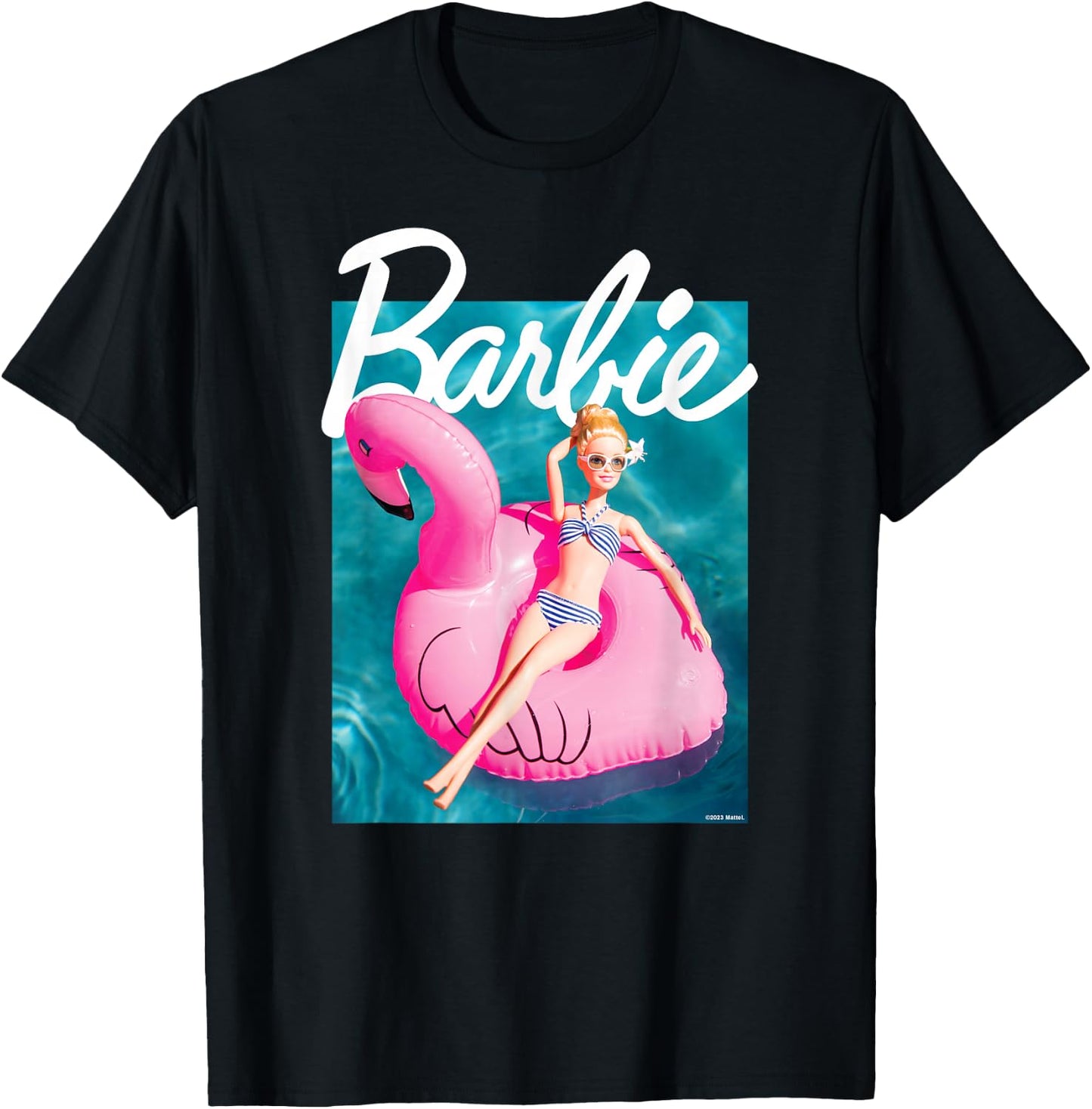 Barbie - Pool Flamingo T-Shirt - T-Shirt | Black